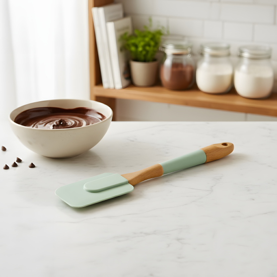 Silicone & Wooden Spatula